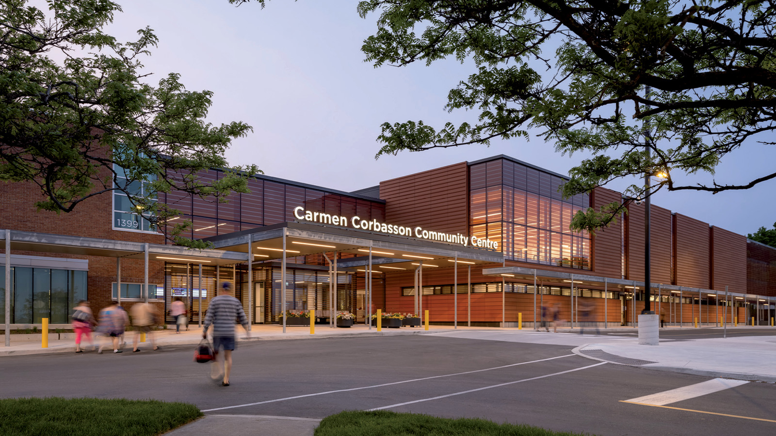 Exterior image of Carmen Corbasson Community Centre