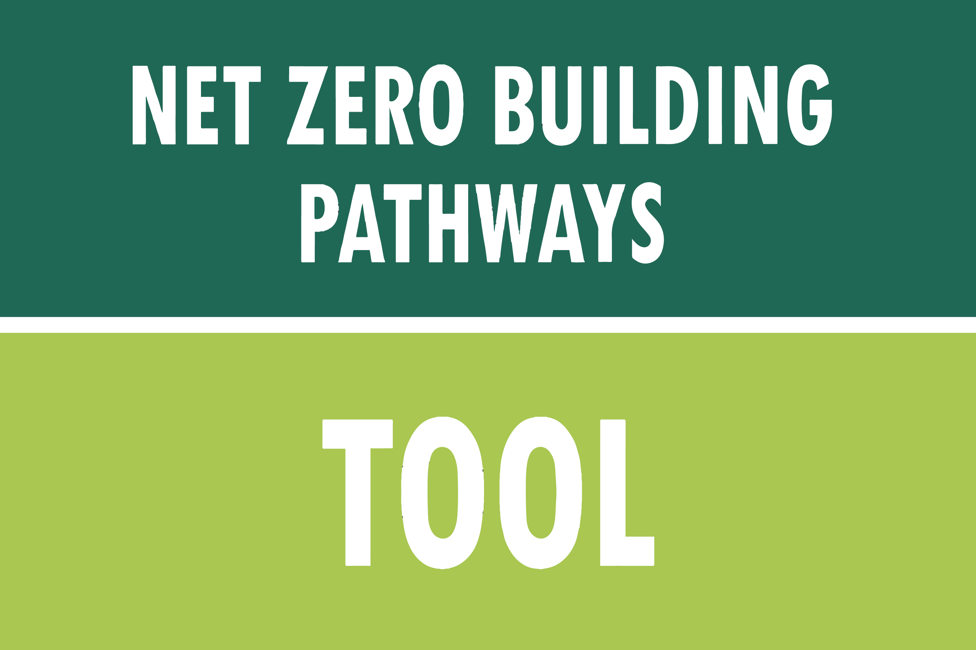 Net Zero Building Pathways Tool Banner