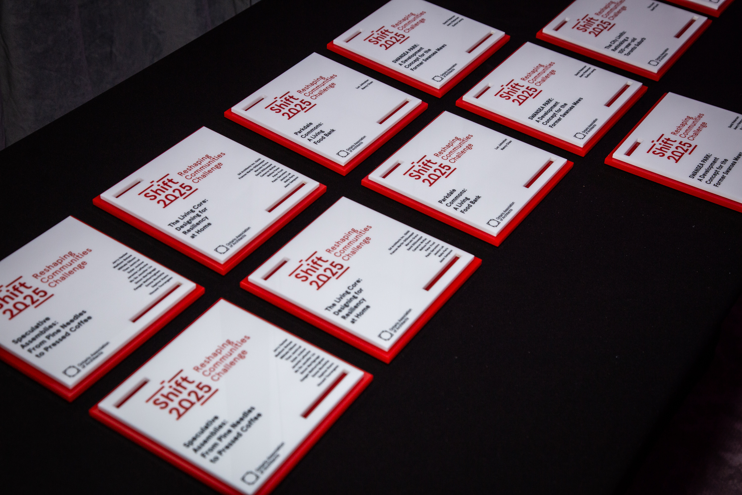 Close up SHIFT2025 Awards plaque
