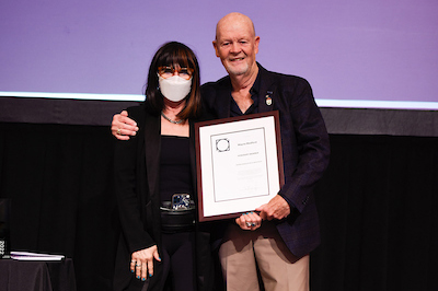 image of OAA President presenting Honorary membership Award to Wayne Medford