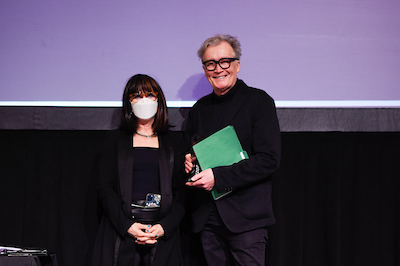 Image of Diarmuid Nash with OAA President Susan Speigel