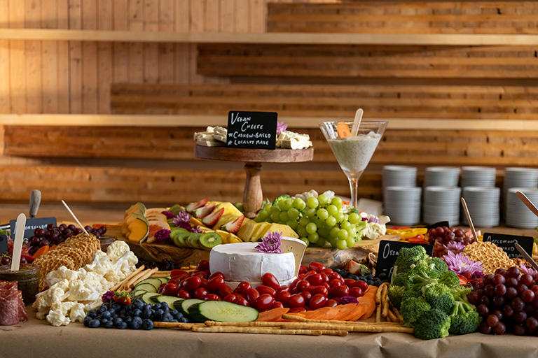 image of fresh fruit and vegetables displayed on a table