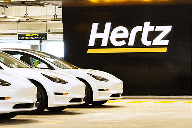 image of Hertz Car rental logo