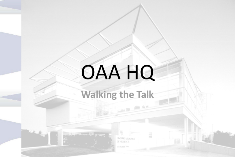 OAA HQ Walking the Talk Presentation image