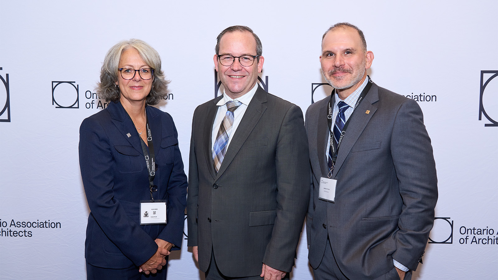 OAA Executive Director, Kristi Doyle and OAA President, Settimo Vilardi with Attorney General, Doug Downey.