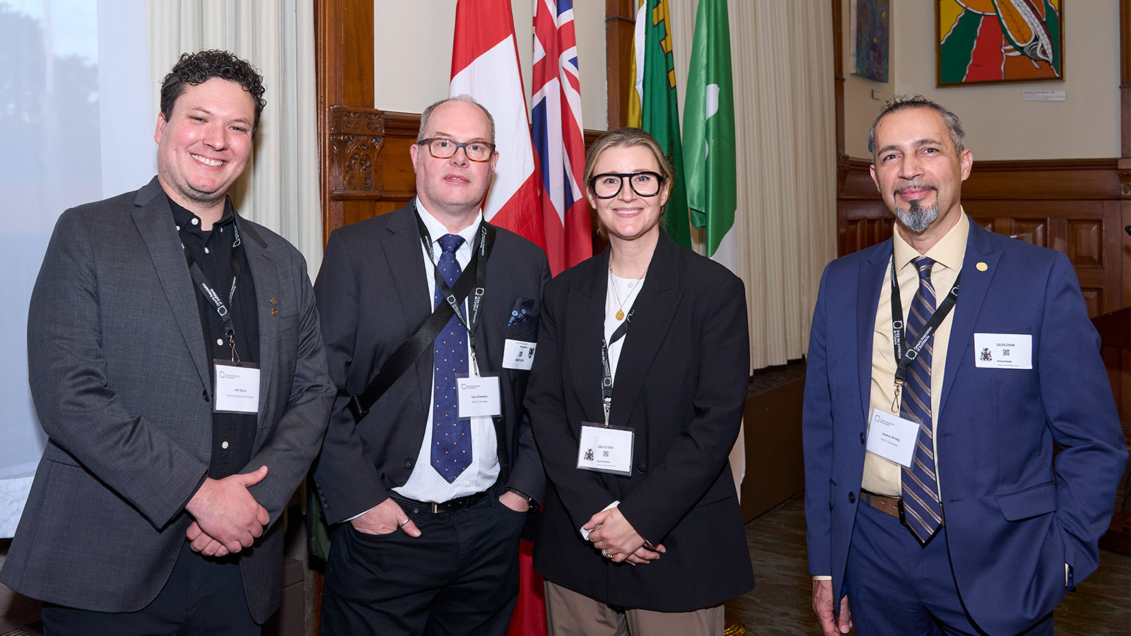 Representatives from the Toronto Society of Architects and the OAA’s Policy Advisory and Coordination Team (PACT) Committee.