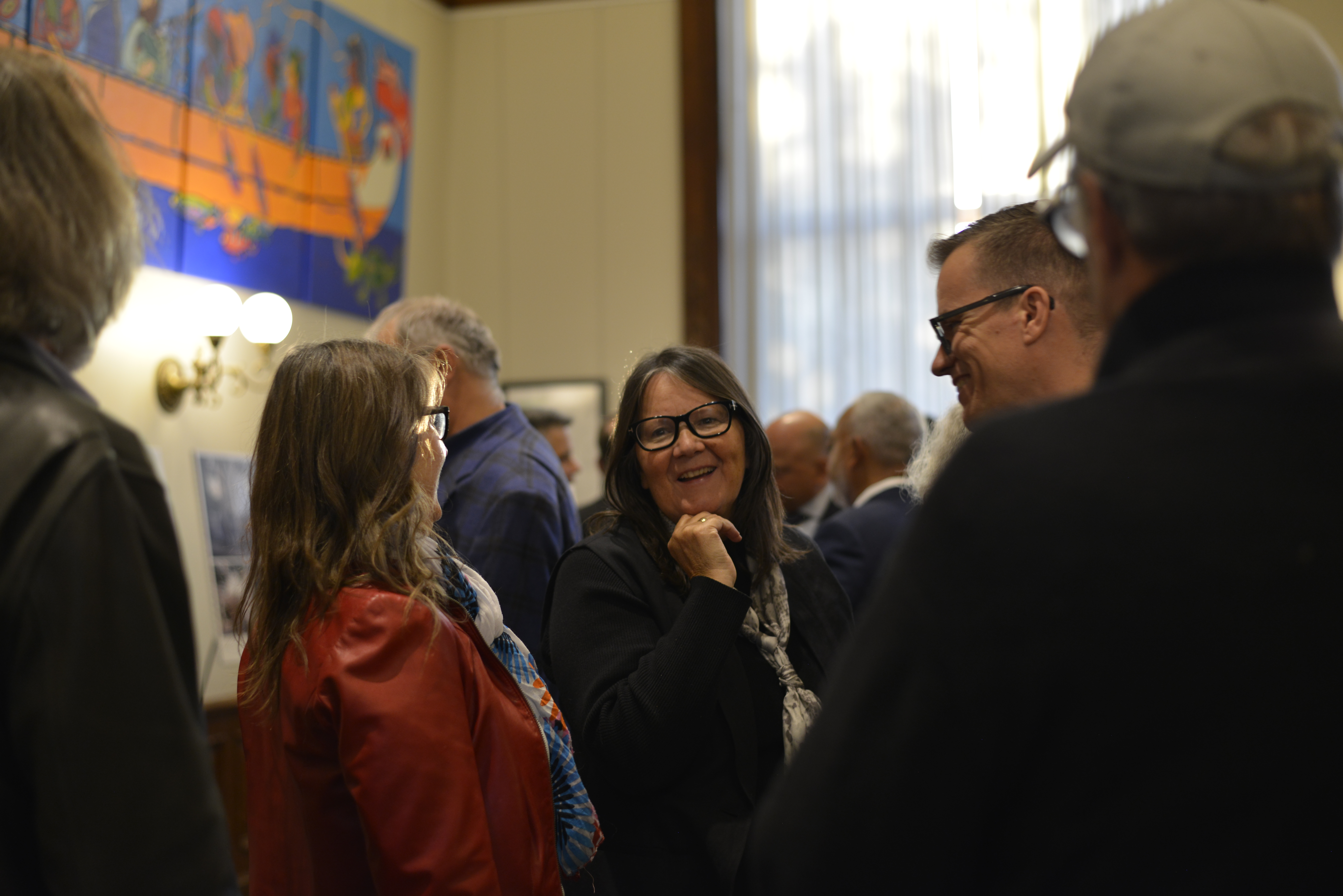 MPP Sandy Shaw (Hamilton West–Ancaster–Dundas) with Graham McNally of Toms+McNally Design