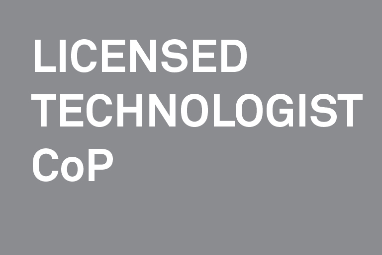 Licensed Technologist Certificate of Practice banner