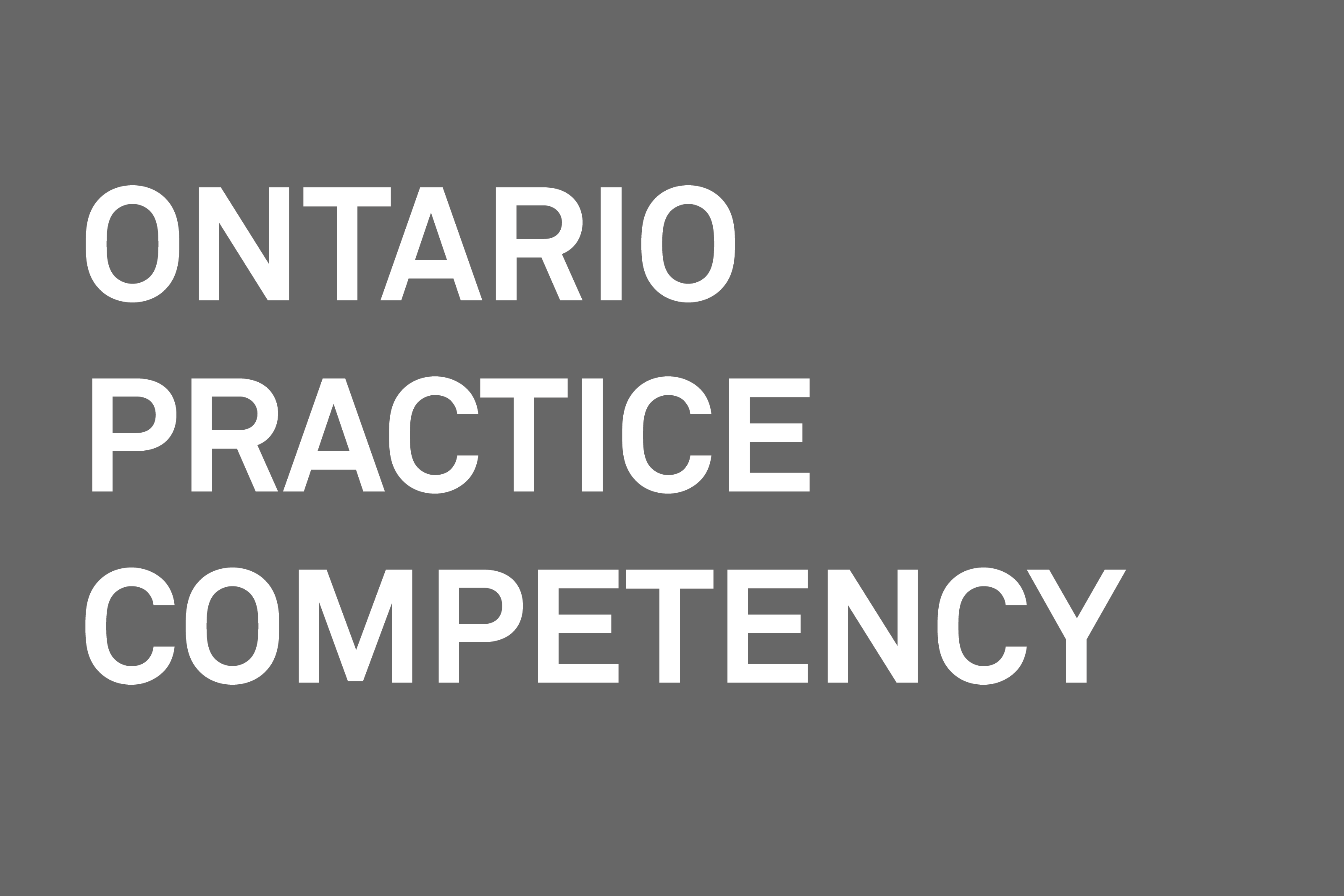 Ontario Practice Competency Banner