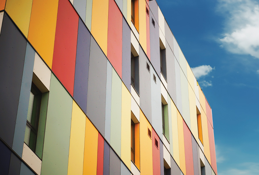 Closeup of Mikinàk Ottawa Community Housing cladding.