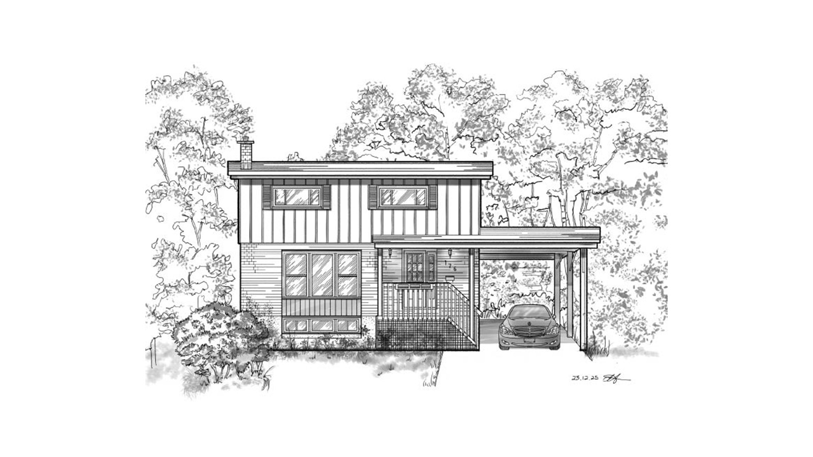 Sketch of Home by Diane Abrera